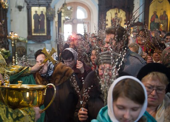 Palm Sunday celebrated in Moscow Region