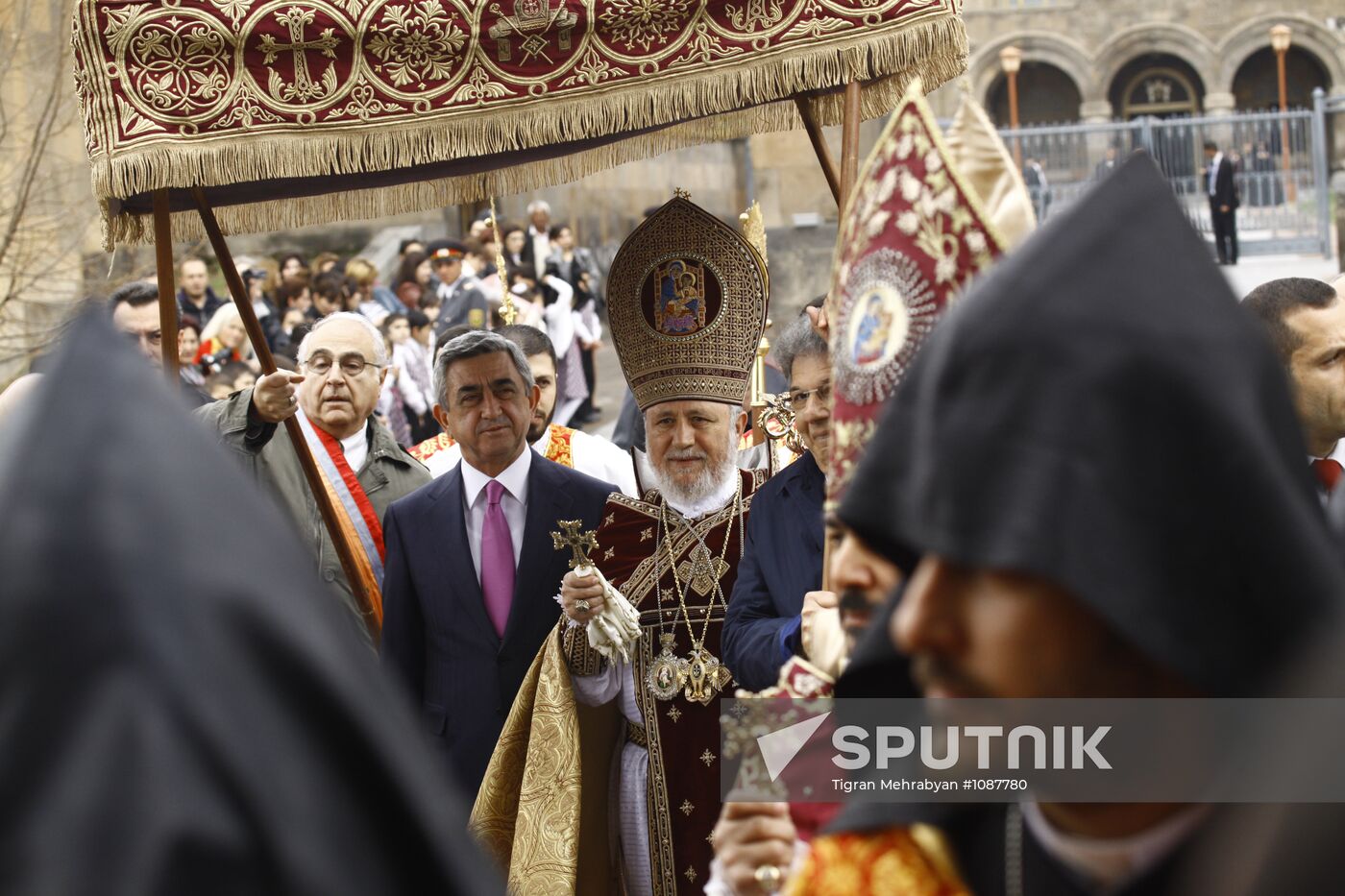 Easter Service at Cathedral of Armenian Apostolic Church