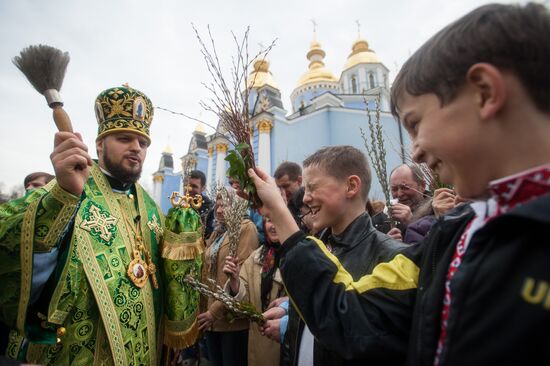 Palm Sunday celebrated in Ukraine