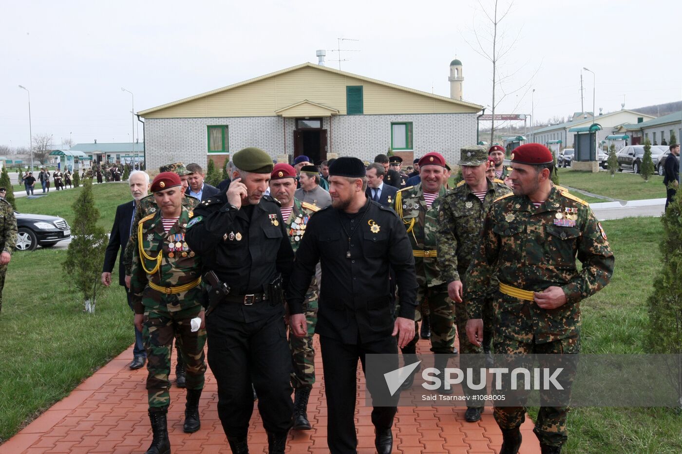 Handing honorary title A. Kadyrov to 141st SMR in Grozny