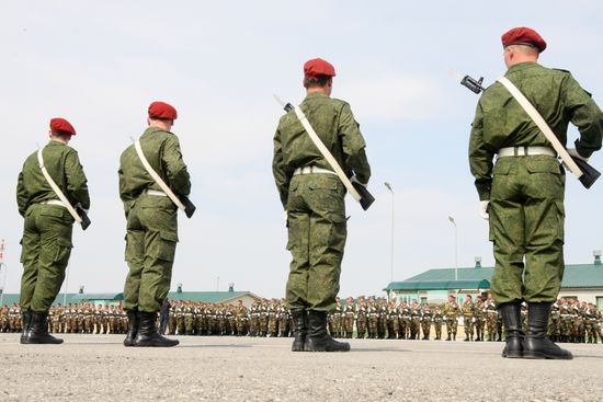 Handing honorary title A. Kadyrov to 141st SMR in Grozny