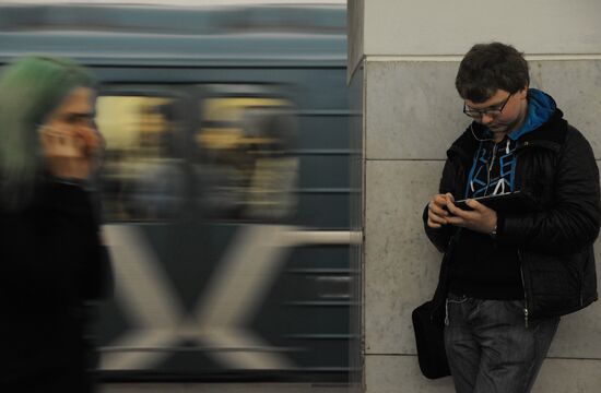 Moscow Metro Circle line is equipped with Wi-Fi-Internet