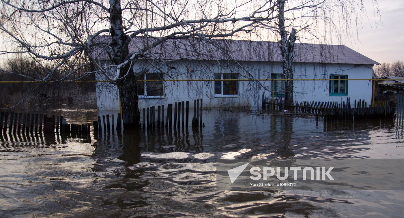 Flooding in Sukhaya Vyazovka, Samara Region