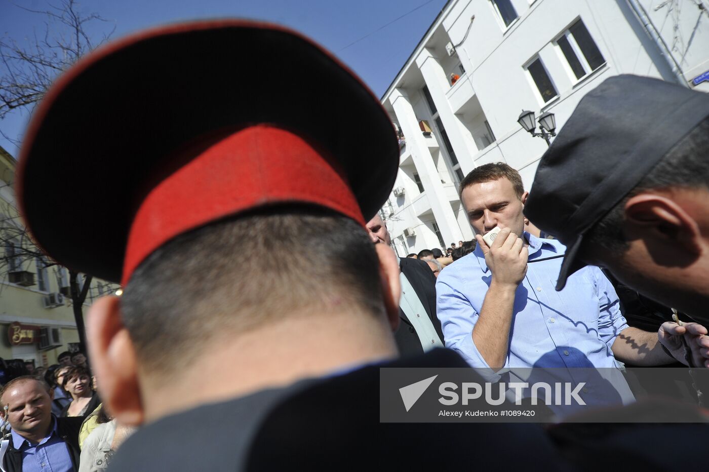 Unauthorized rally in Astrakhan