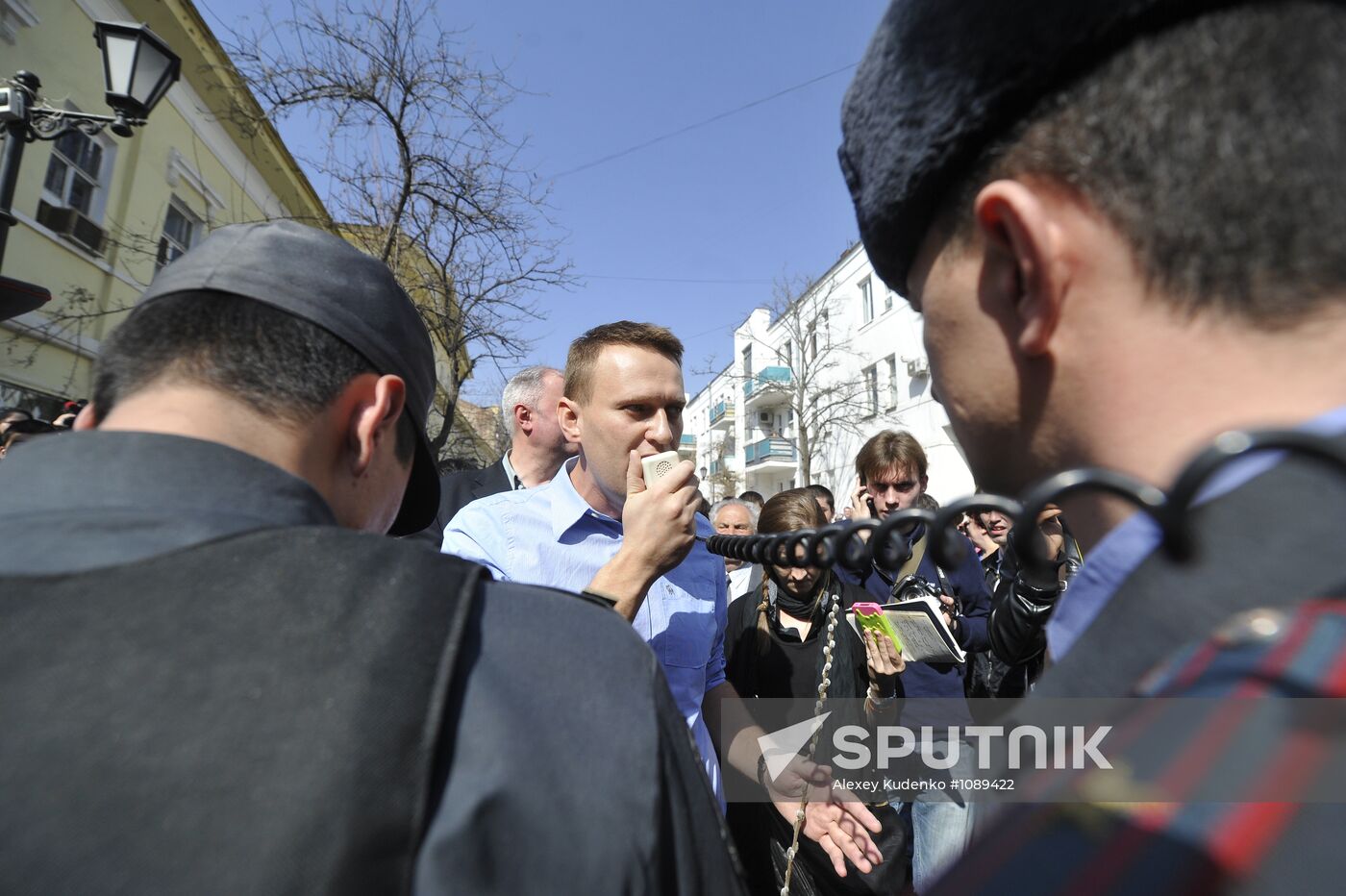Unauthorized rally in Astrakhan