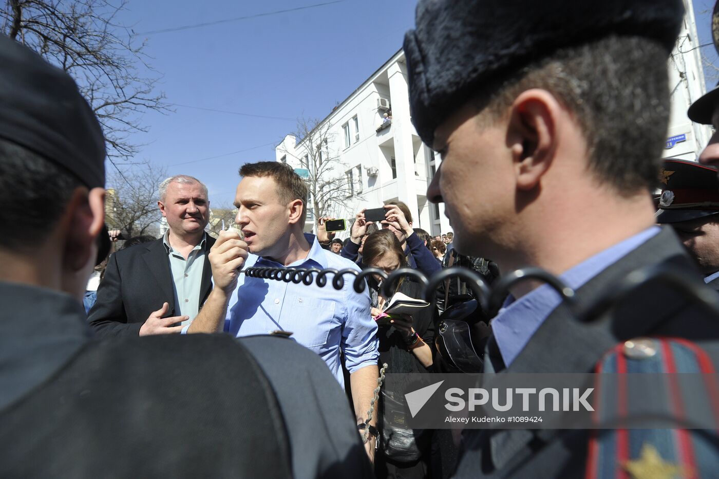 Unauthorized rally in Astrakhan