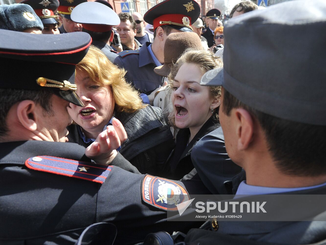 Unauthorized rally in Astrakhan