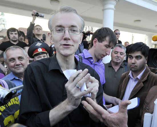 Opposition rally in support of Oleg Shein, Astrakhan