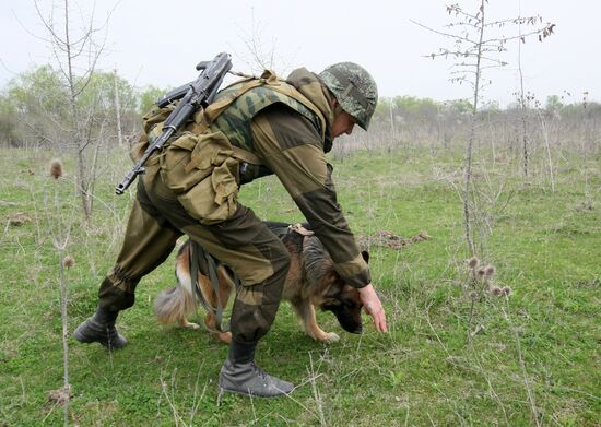 Mine clearance in Shali district of Chechnya