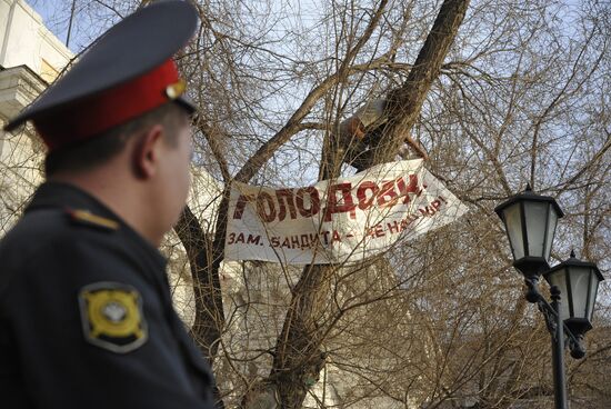 Protesting electoral fraud in Astrakhan