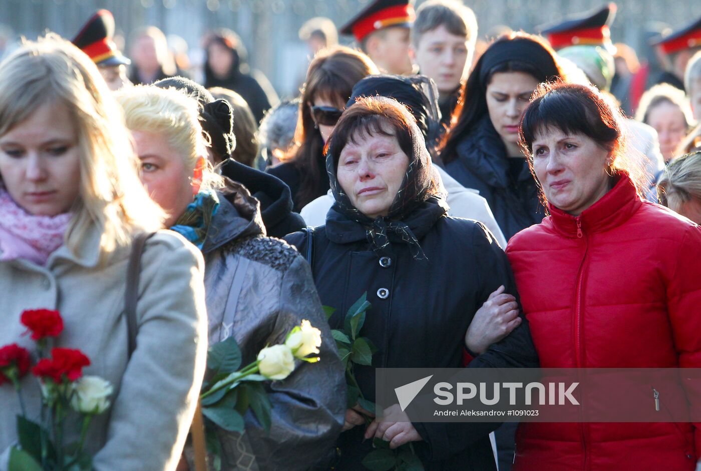 Requiem gathering at church-monument in Minsk