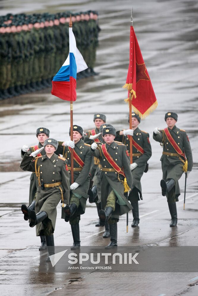 Rehearsal of Victory Day Parade in Alabino, Moscow Region