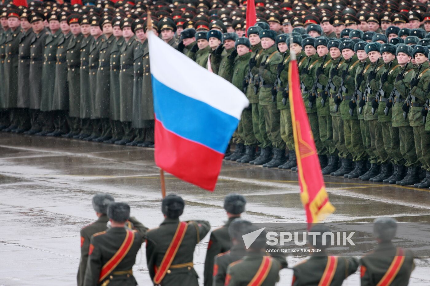 Rehearsal of Victory Day Parade in Alabino, Moscow Region
