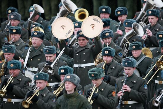 Rehearsal of Victory Day Parade in Alabino, Moscow Region