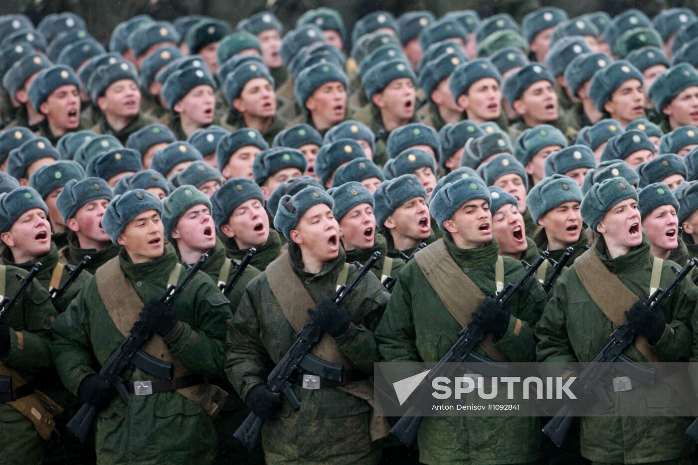 Rehearsal of Victory Day Parade in Alabino, Moscow Region