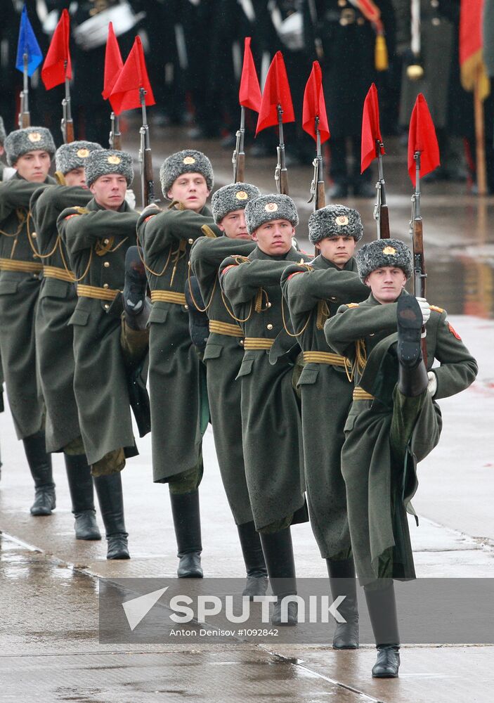 Rehearsal of Victory Day Parade in Alabino, Moscow Region