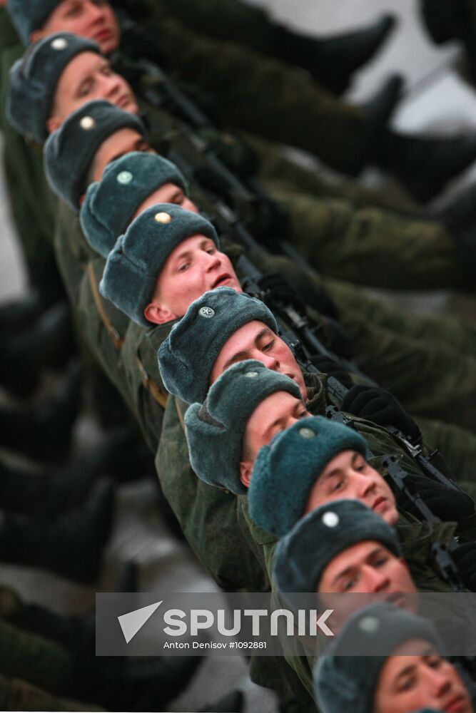 Rehearsal of Victory Day Parade in Alabino, Moscow Region