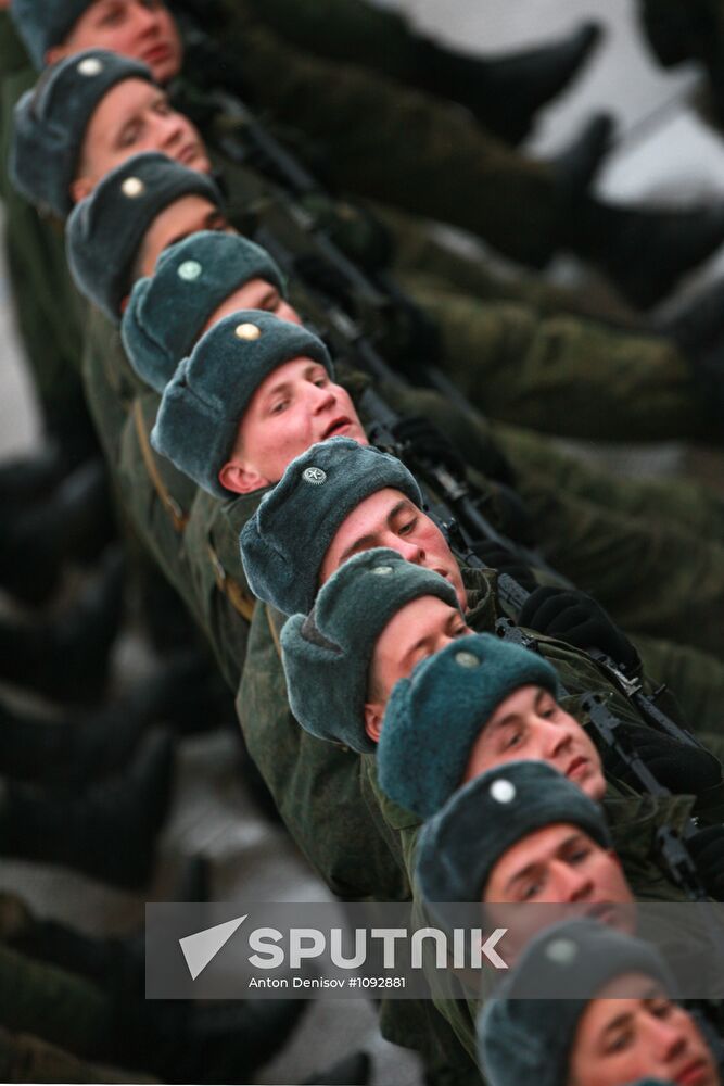 Rehearsal of Victory Day Parade in Alabino, Moscow Region