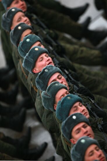 Rehearsal of Victory Day Parade in Alabino, Moscow Region
