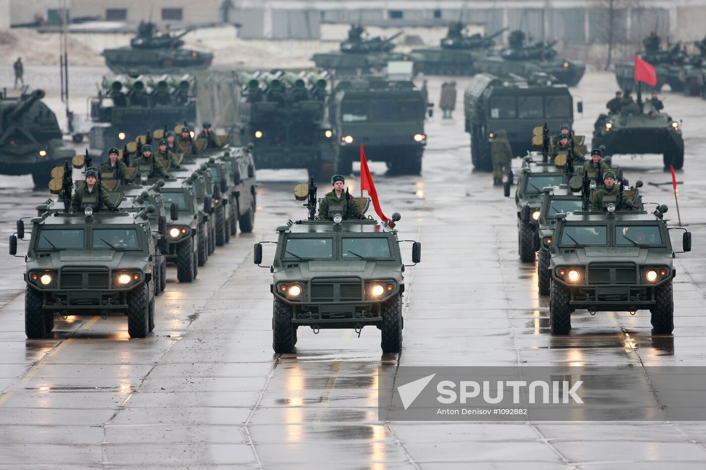 Rehearsal of Victory Day Parade in Alabino, Moscow Region