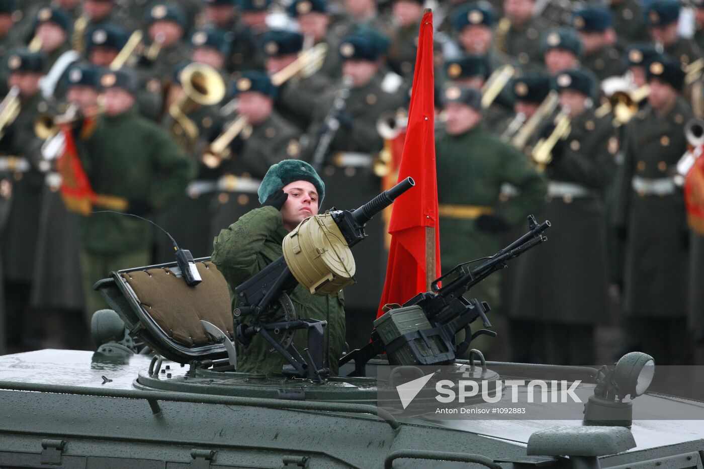 Rehearsal of Victory Day Parade in Alabino, Moscow Region