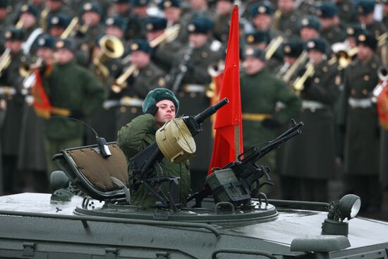 Rehearsal of Victory Day Parade in Alabino, Moscow Region