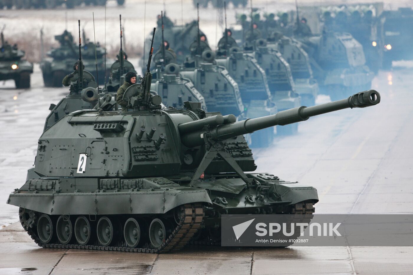 Rehearsal of Victory Day Parade in Alabino, Moscow Region