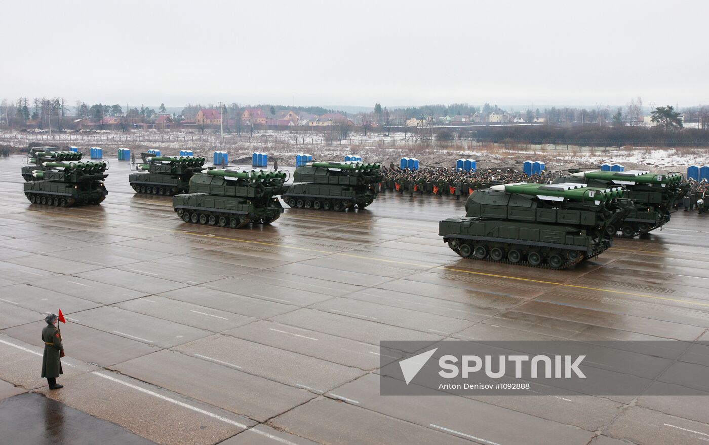 Rehearsal of Victory Day Parade in Alabino, Moscow Region
