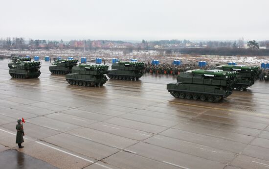 Rehearsal of Victory Day Parade in Alabino, Moscow Region