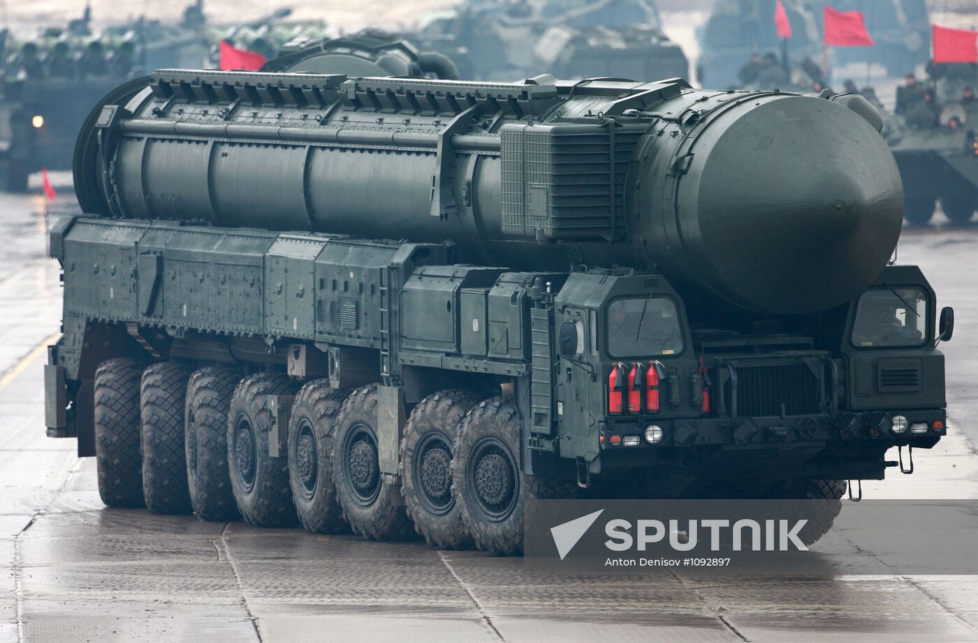 Rehearsal of Victory Day Parade in Alabino, Moscow Region