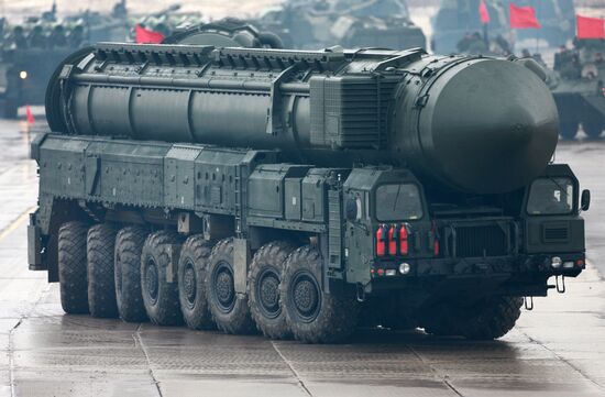 Rehearsal of Victory Day Parade in Alabino, Moscow Region
