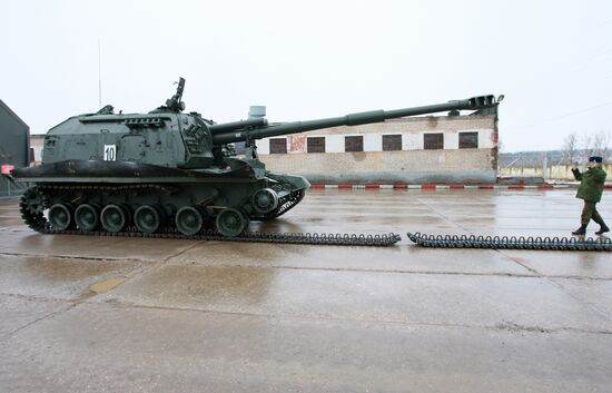 Preparations for Victory Day parade in Alabino