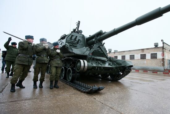Preparations for Victory Day parade in Alabino