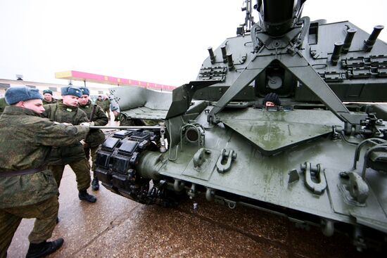 Preparations for Victory Day parade in Alabino