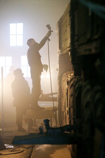 Preparing for Victory Day Parade on "Alabino" proving ground