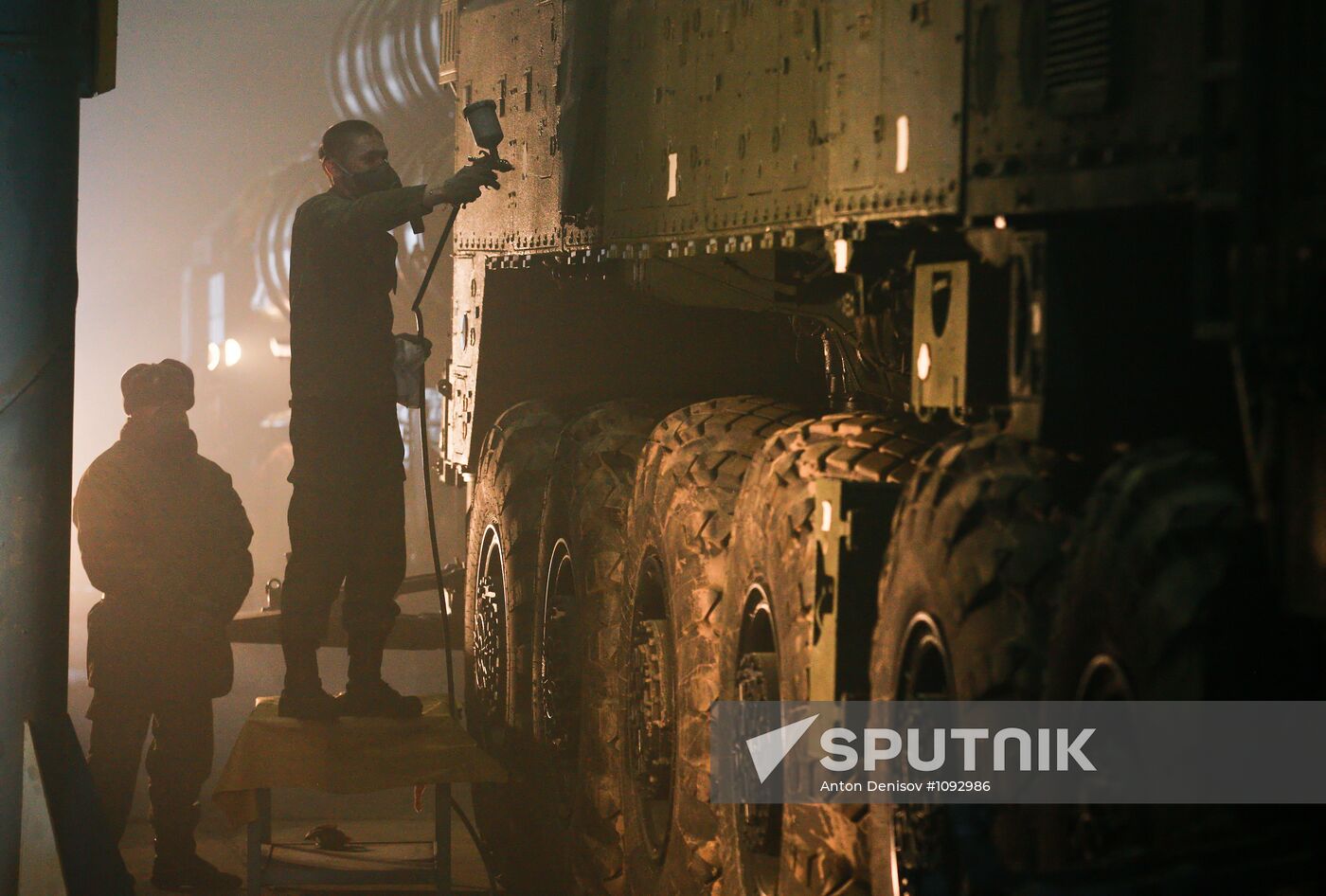 Preparing for Victory Day Parade on "Alabino" proving ground