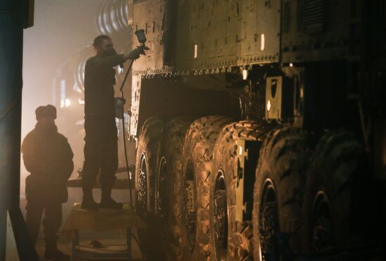 Preparing for Victory Day Parade on "Alabino" proving ground