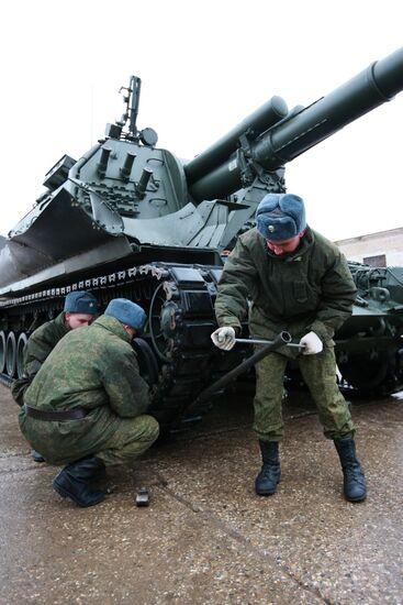 Preparations for Victory Day parade in Alabino