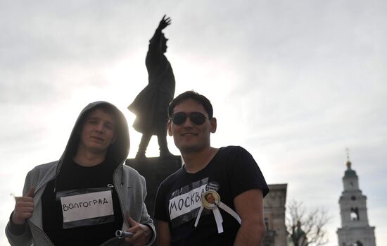 Support rally of former candidate for mayor of Astrakhan O Shein