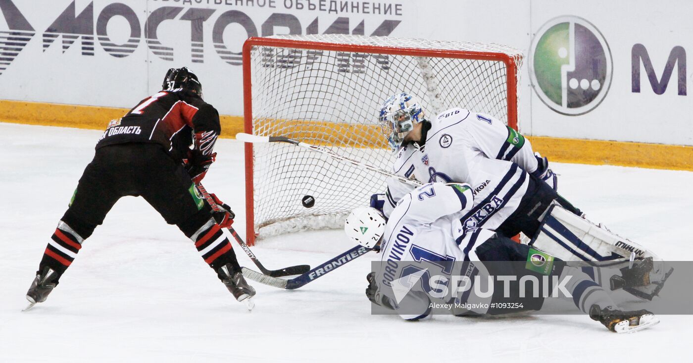 Hockey KHL. Match Avangard (Omsk Region) - Dynamo