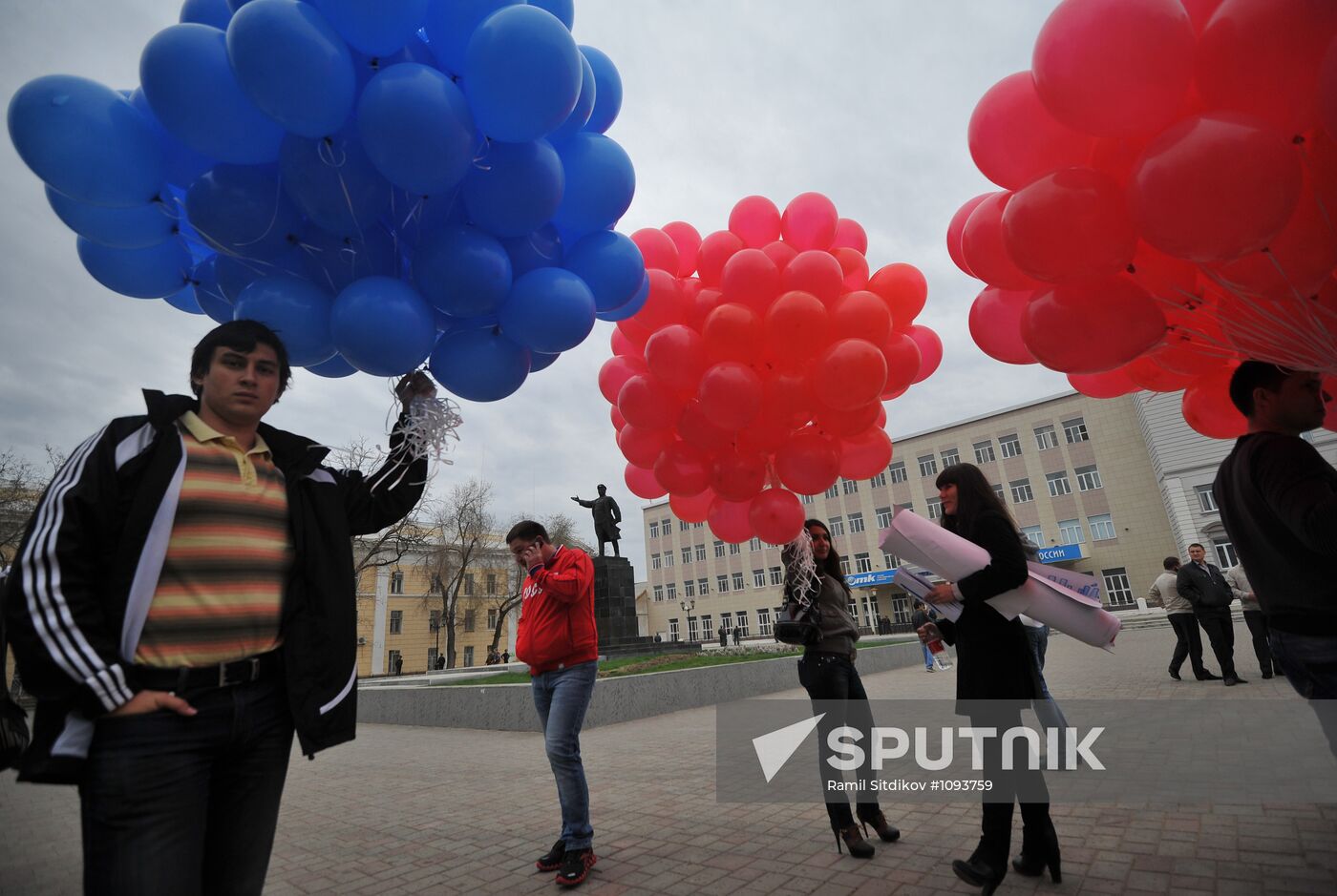 Rally in support of newly elected Astrakhan mayor