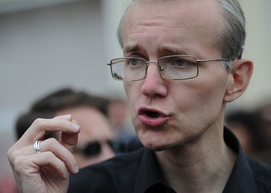 Rally in support of newly elected Astrakhan mayor