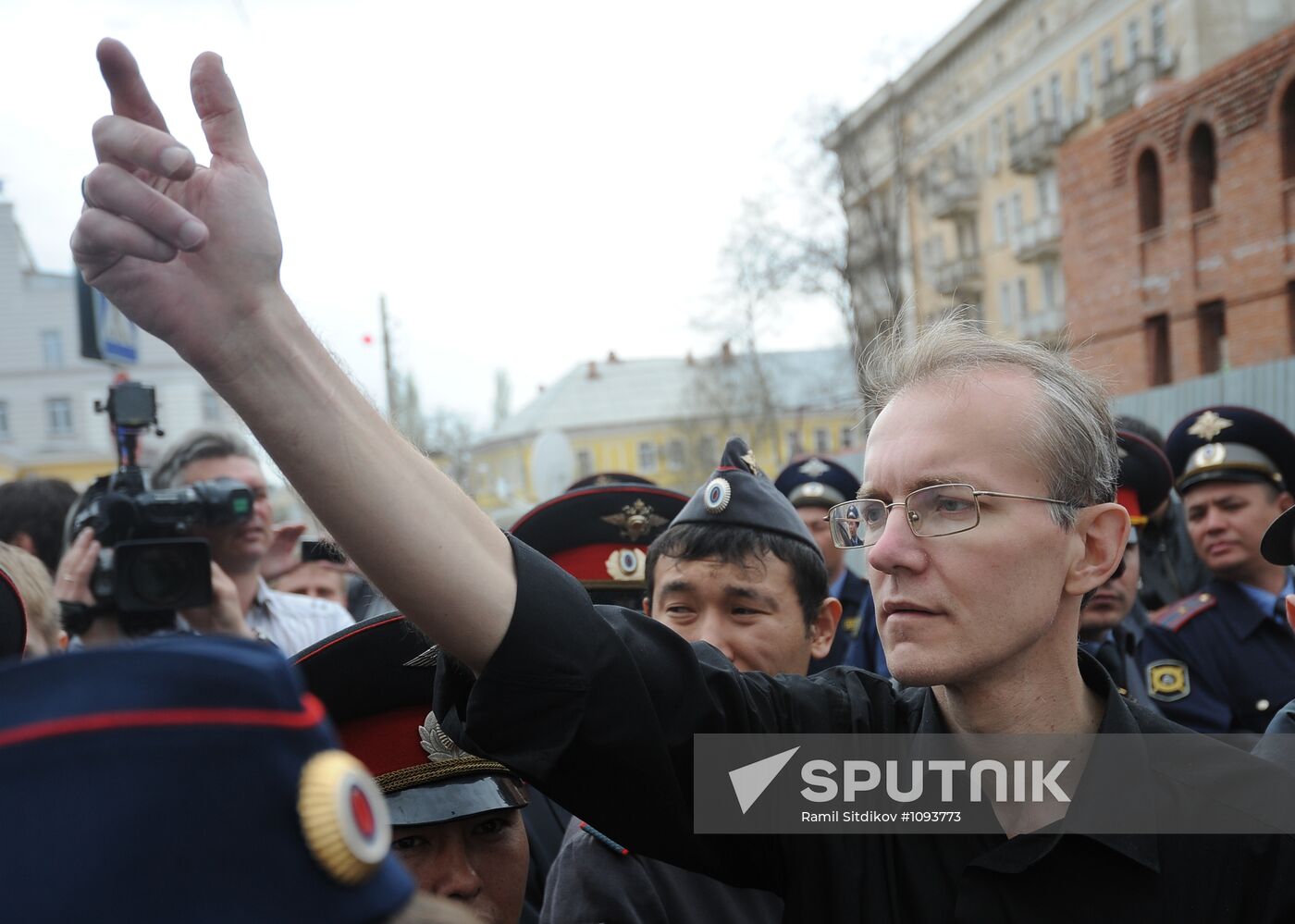 Rally in support of newly elected Astrakhan mayor