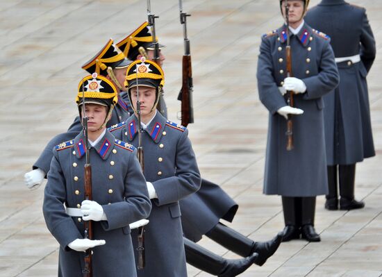 2012 first guard mounting of Kremlin Regiment