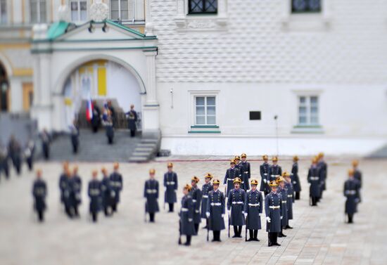 2012 first guard mounting of Kremlin Regiment