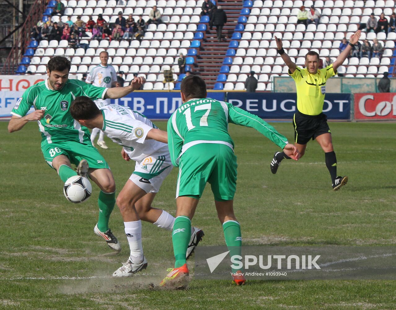 Russian Premiere League. Tom vs. Terek