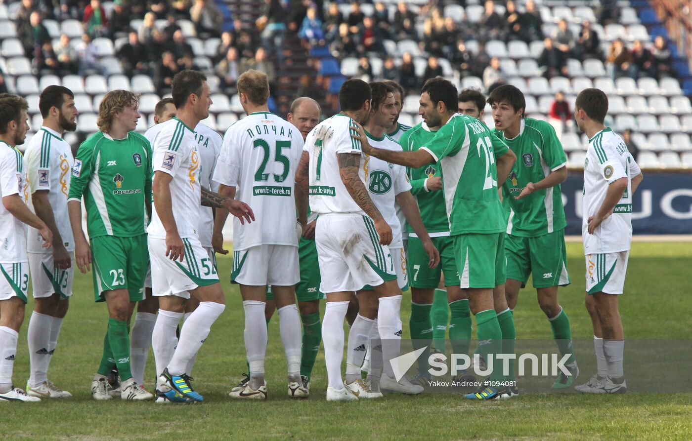 Russian Premiere League. Tom vs. Terek