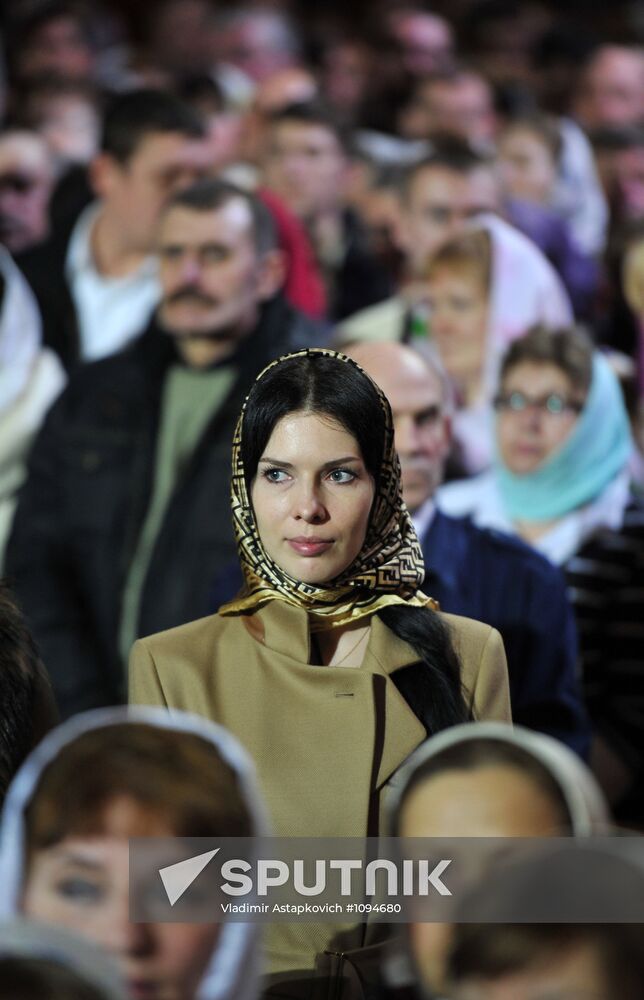 Festive Easter service held at Christ the Savior Cathedral