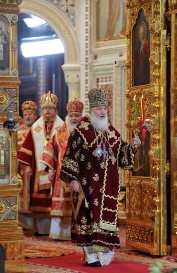 Festive Easter service held at Christ the Savior Cathedral