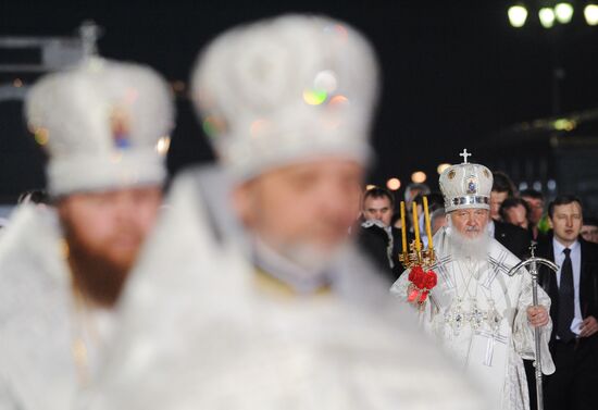 Festive Easter service held at Christ the Savior Cathedral